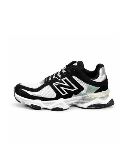 کفش کتانی بزرگ پا مدل نیوبالانس 9060 مشکی سفید New Balance 9060