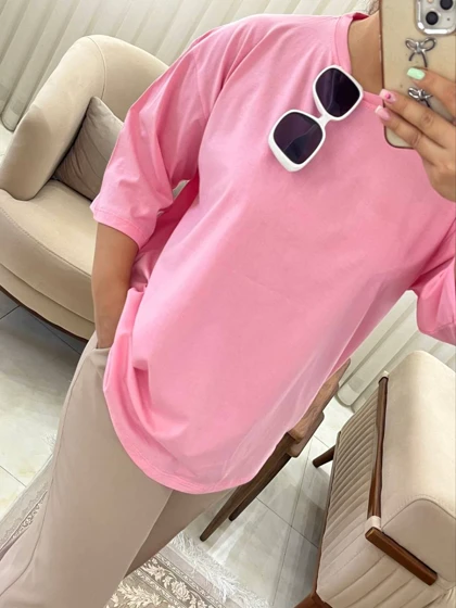 تیشرت باکسی زنانه و دخترانه کد 428