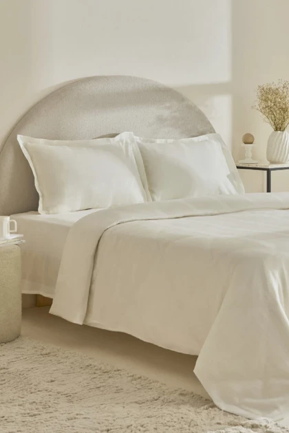 سرویس روتختی دو نفره Karaca Home مدل Alvin پنبه - سفید