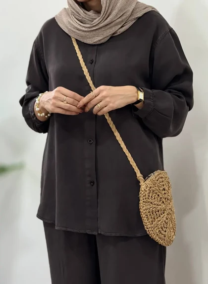 تونیک مانتویی سیلک لطیف 4