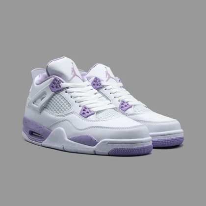 نایکی ایرجردن 4 اورئو بنفش Nike Air Jordan 4 Purple Oreo
