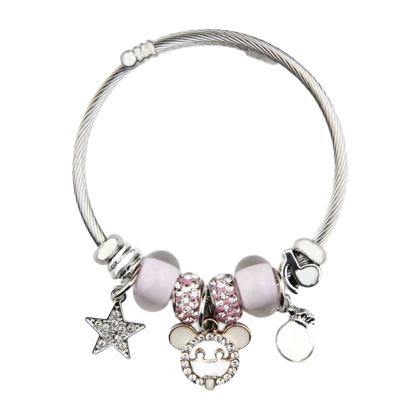 دستبند دخترانه پاندورا مدل تدی