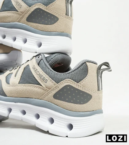 کفش کتانی طبی زنانه و مردانه طوسی کرم SKECHERS element 2.0