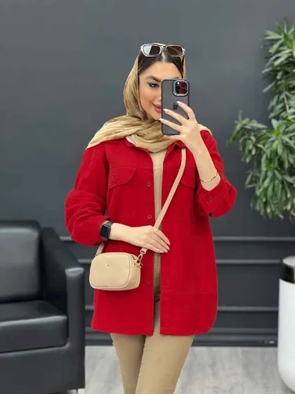 مانتو کتان پایین برش‌دار