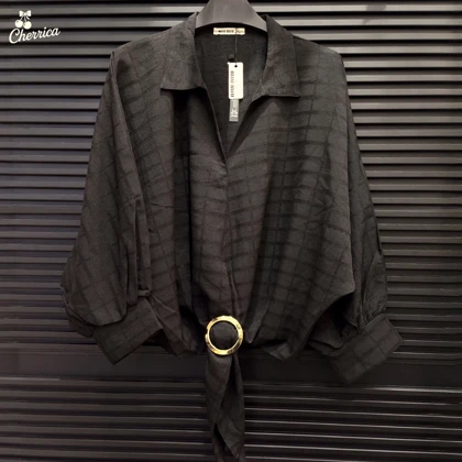 شومیز مجلسی سگک دار زنانه کد 38