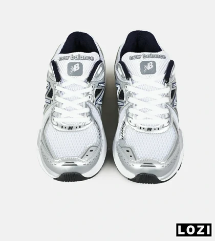 کفش کتانی بزرگ پا سفید طوسی مشکی New Balance 860 v02 مدل 8368