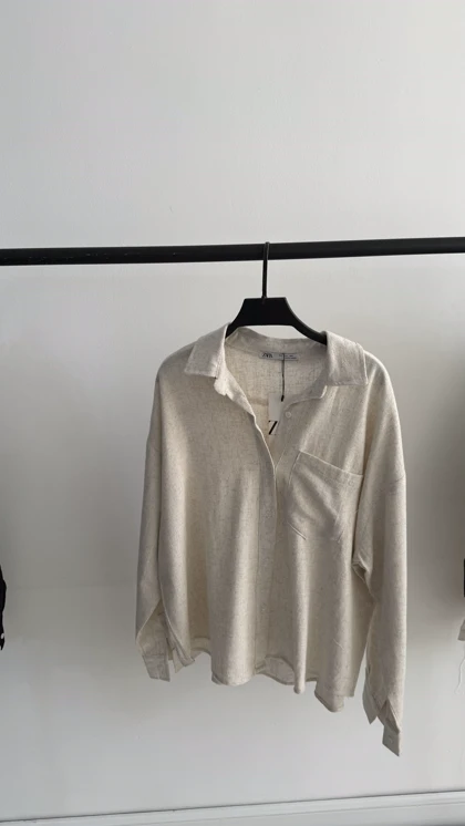 شومیز آستین بلند زارا | ZARA Long Sleeve Shirt 🇹🇷