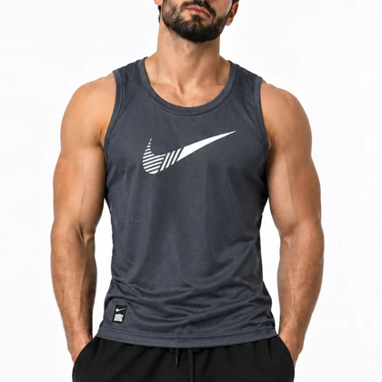 رکابی ورزشی مردانه نایک مدل DS-Dri Fit-5G0689 طوسی تیره