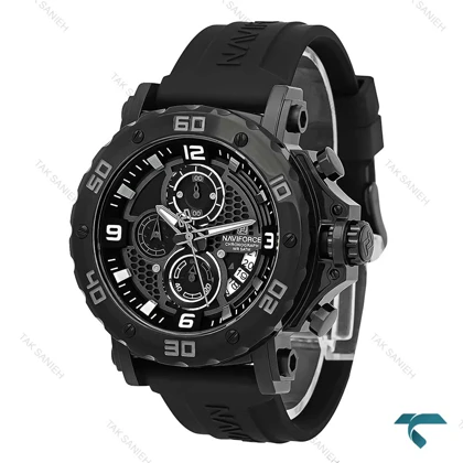 ساعت اسپرت نیوی فورس NF7123 مردانه سه موتوره مشکی NaviForce-7734-G