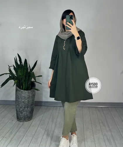 پیراهن مانتویی الینا