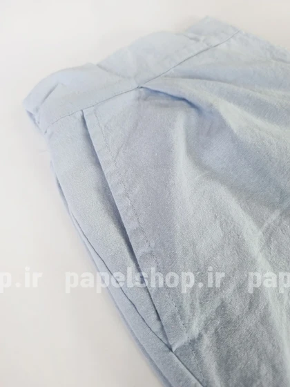 شلوار واید پشت کمرکش لینن