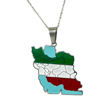 گردنبند زنانه مدل میهن طرح ایران