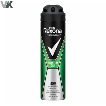 اسپری بدن اورجینال مردانه رکسونا 48 ساعته 200 میل مدل quantum dry شناسه 30100540