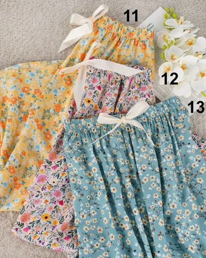 شلوار راحتی نخی گلریز کد 29289