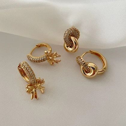 گوشواره گره و پاپیون ژوپینگ