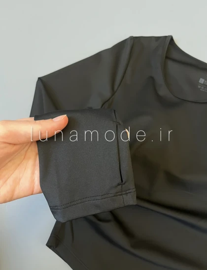 تیشرت آستین بلند زنانه یقه اشکی