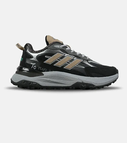 کفش کتانی مردانه و زنانه مشکی طوسی Adidas More Than Speed مدل 7554