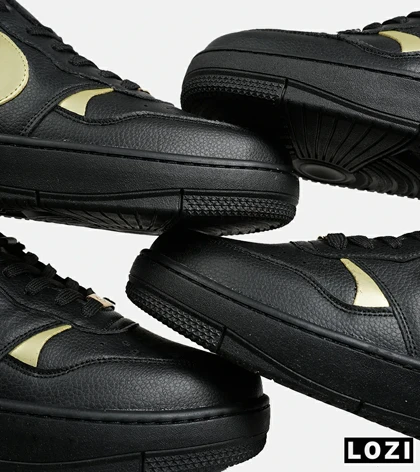 کفش کتانی مردانه و زنانه مشکی طلایی نایک Nike Gama Force Sail مدل 6784