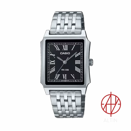 ساعت مچی مردانه کاسیو Casio مدل MTP-B190D-1B اورجینال تمام استیل با صفحه مشکی