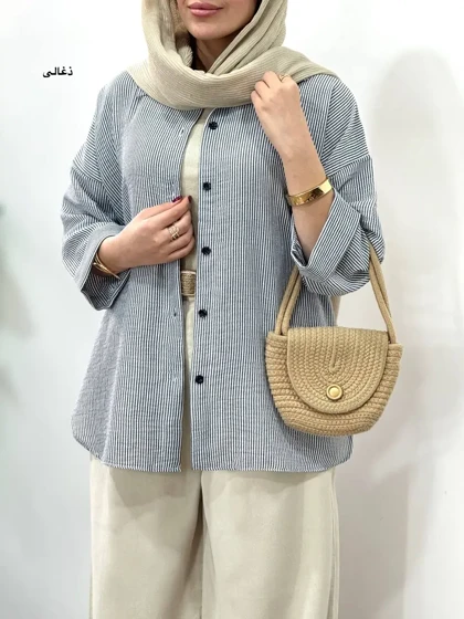 تونیک مانتویی لینن آیسو برفین