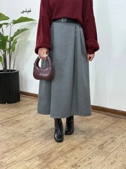 دامن بلند پشمی اسما