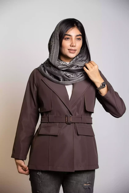 بارانی کوتاه یقه انگلیسی