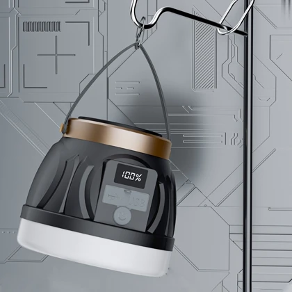 چراغ کمپینگ شارژی خورشیدی ان لایت N-LIGHT مدل A01T چندکاره