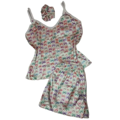 ست تاپ و شلوارک زنانه مدل دلبر 3 تکه