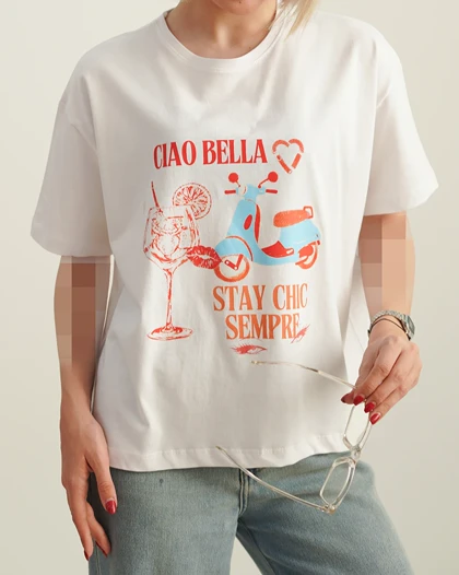 تیشرت باکسی Bella | هیبا