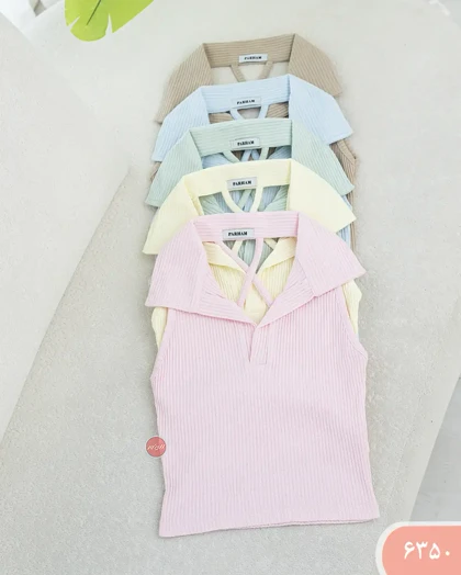 تاپ یقه دار پشت ضربدری 6350