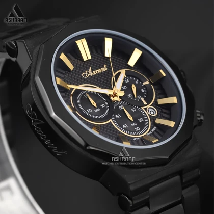 ساعت اکسنت صفحه مشکی Axcent AX180029K