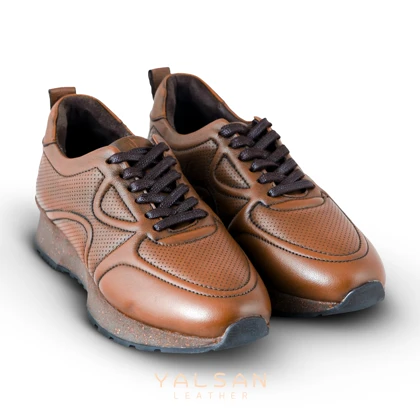 کفش روزمره زنانه چرم یلسان مدل ناتاشا کد 632-GN