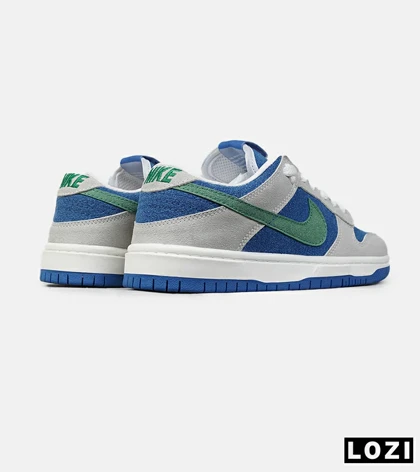 کفش کتانی مردانه و زنانه آبی طوسی سبز 1 NIKE AIR JORDAN مدل 8438