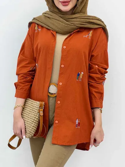 مانتو گلدوزی کارولین