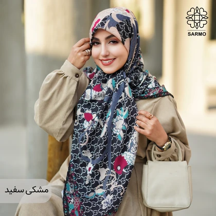 روسری نخ پنبه سیمرغ