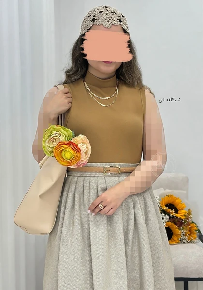 تاپ یقه 5 سانت نگار