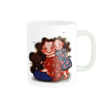 ماگ پاد آفرین طرح مادر و دختر کد 1778