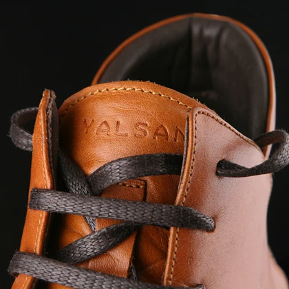 نیم بوت زنانه چرم یلسان مدل آلما کد 610-GN