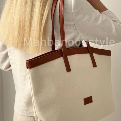 کیف جودون کنف دستی و دوشی بزرگ مدل نیلای