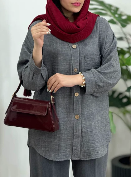 مانتو جلو دکمه پروا