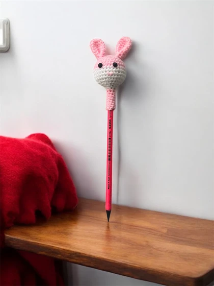 سرمدادی بافتنی فانتزی مدل عروسکی کد 3330501