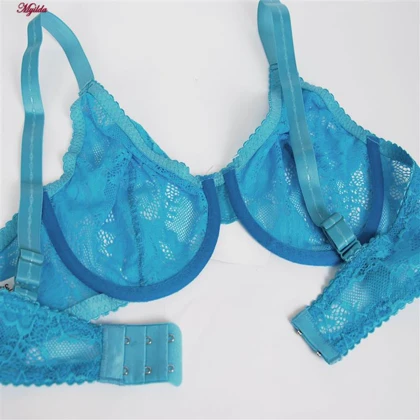 ست شورت و سوتین زنانه پانیذ رنگ آبی روشن کد 9001-LB