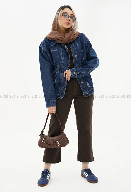 کت جین بغل کش کد1005102