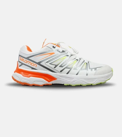 کفش کتانی بزرگ پا سفید نارنجی سالومون Salomon X ULTRA