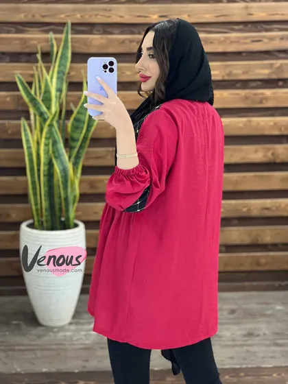 مانتو عروسکی بالا گلدوزی
