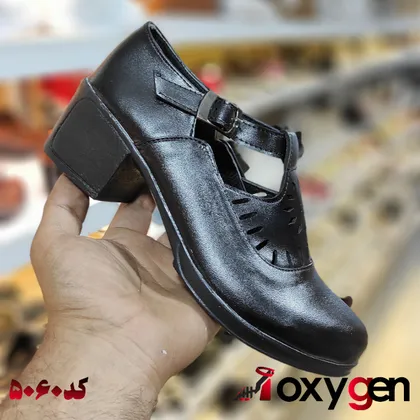 کفش زنانه پاشنه5 سانت سگک دار