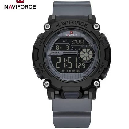 ساعت اورجینال NAVIFORCE 7133 فیلی قاب مشکی با جعبه و کارت گارانتی