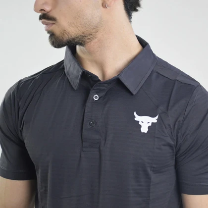 پولوشرت ورزشی مردانه آندر آرمور مدل Heat Gear-399 طوسی تیره