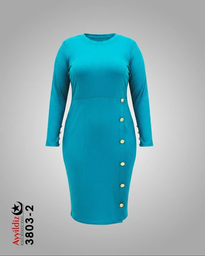 تونیک زنانه آستین بلند راحتی سایز بزرگ کد 3803