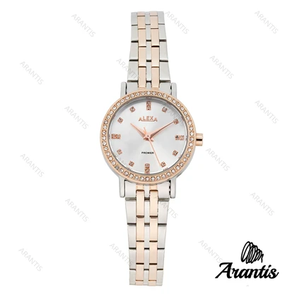 ساعت الکسا A0107 زنانه رزگلد سیلور w-10089